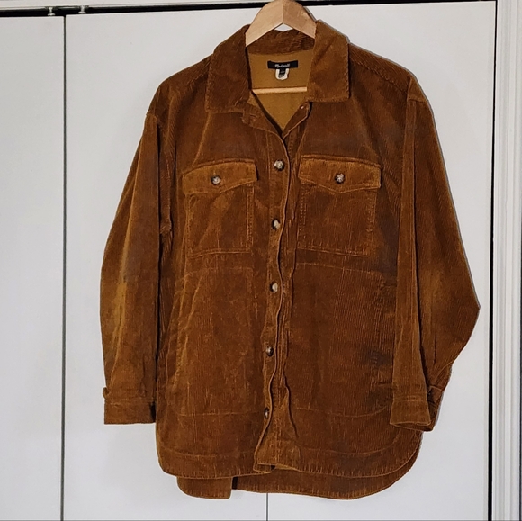 Madewell Other - Madewell Men's Corduroy Shirt Jacket in Rich Brown